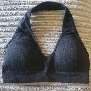 Aeropostale Black Halter Bralette